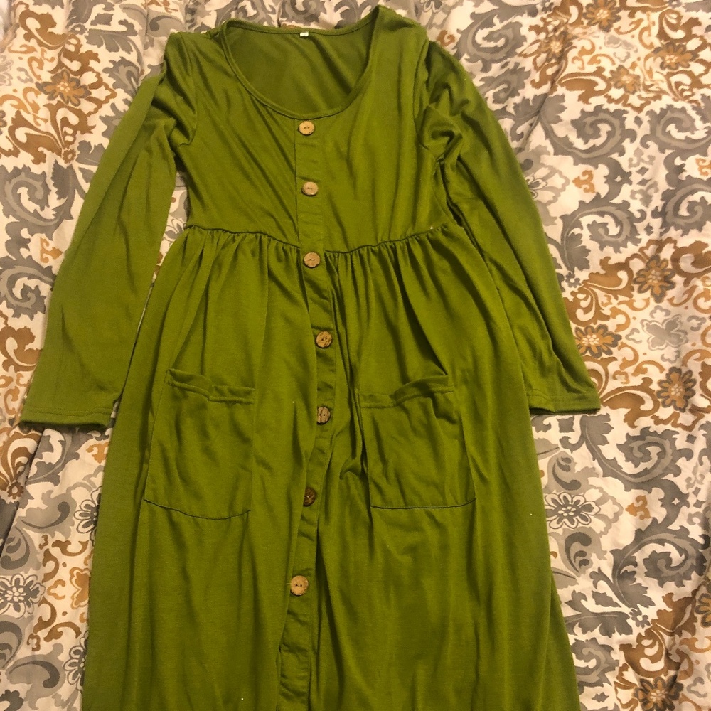 Green Casual Dress